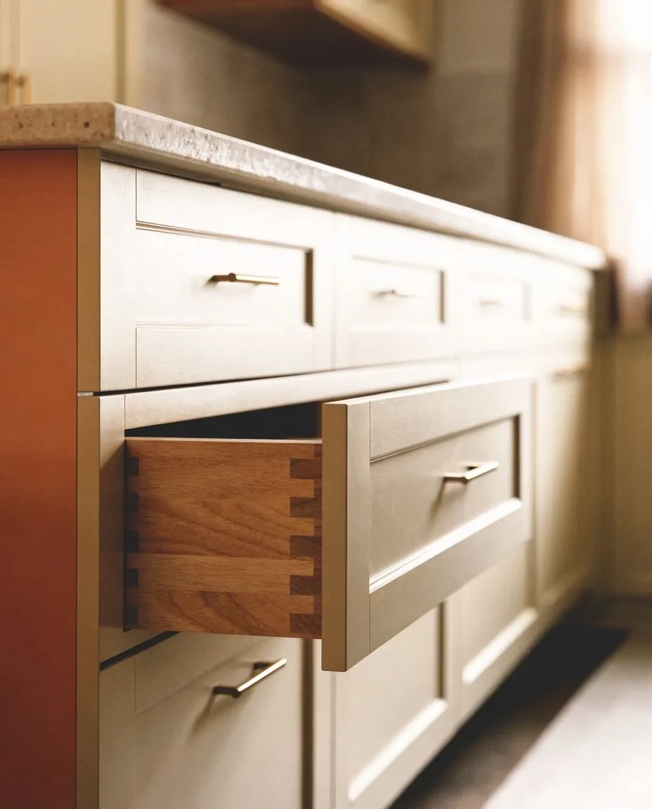 Cabinet maker Davie, FL: new shaker doors and drawer fronts going onto existing cabinet boxes