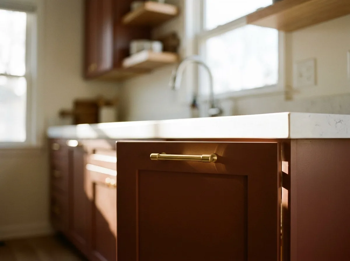 Small kitchen remodel in Davie, FL: new shaker cabinet doors and quartz counter in a compact galley
